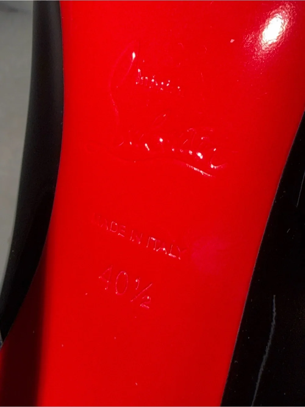 Christian Louboutin Black Patent So Kate Pumps- SIZE 40.5